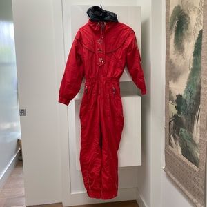 Obermeyer Vintage Red Ski Jumpsuit